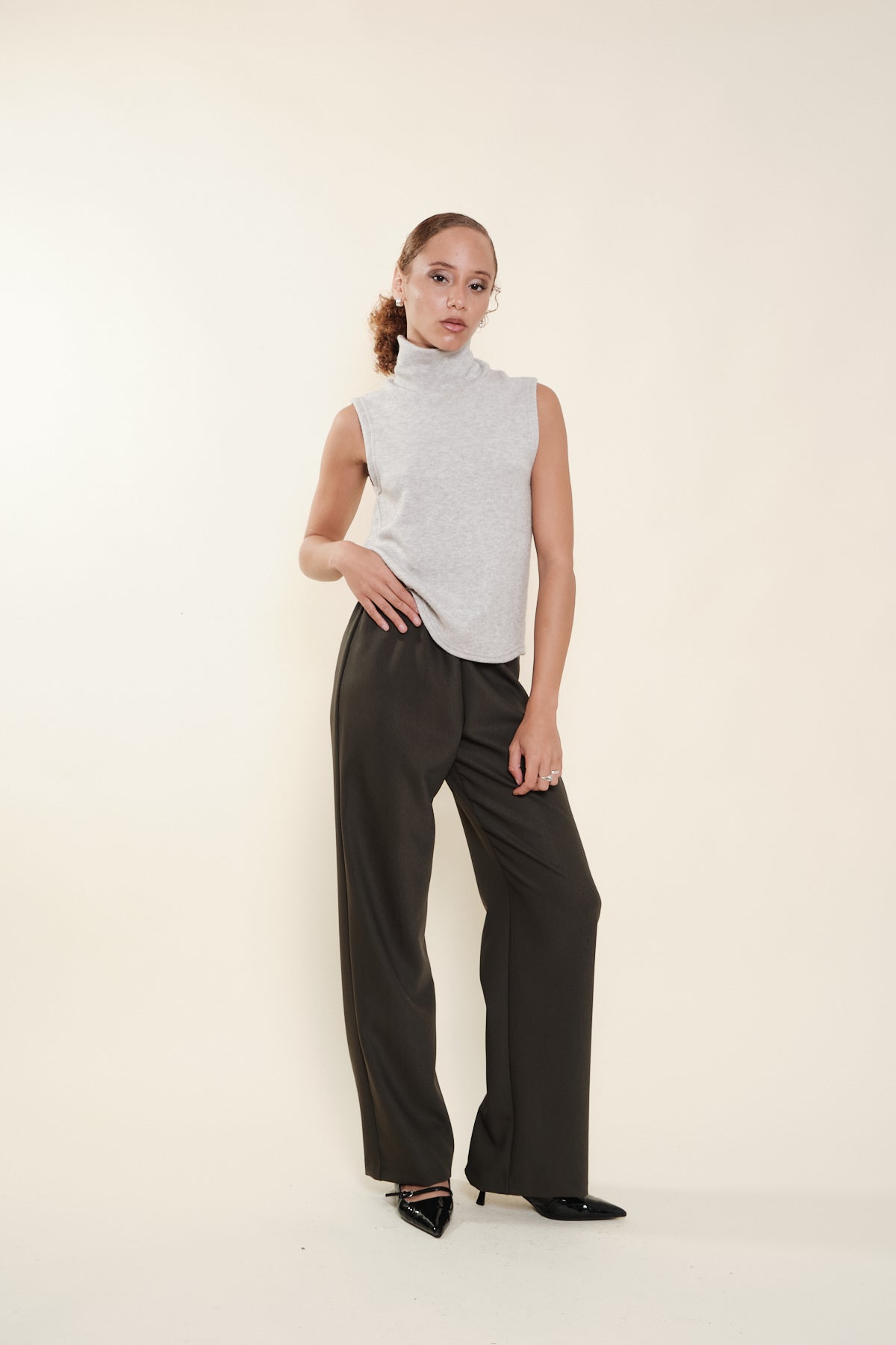 Top Miyo Punto Beige