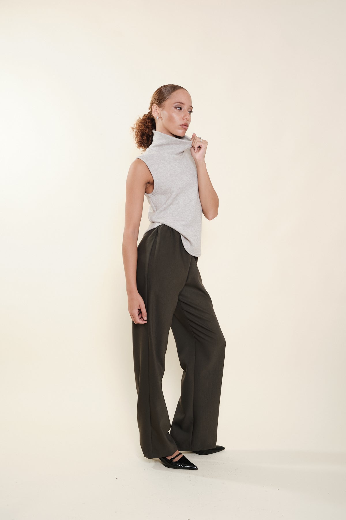 Top Miyo Punto Beige