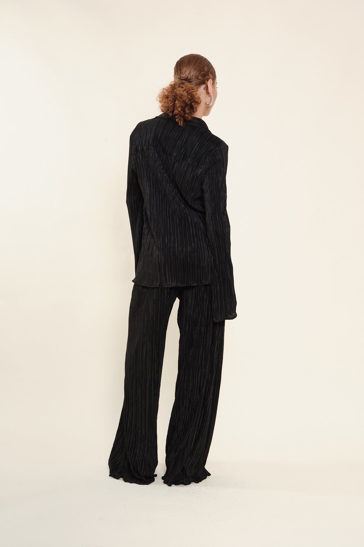 Camisa Juni Pleated Negro