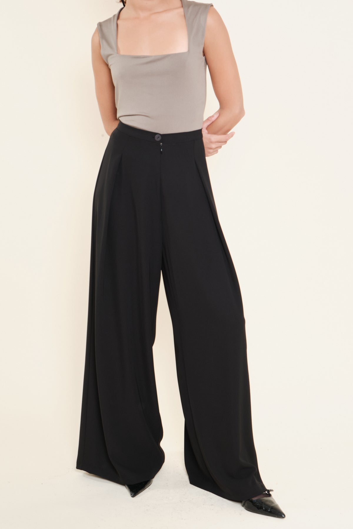 Pantalón Jarod Palazzo Negro