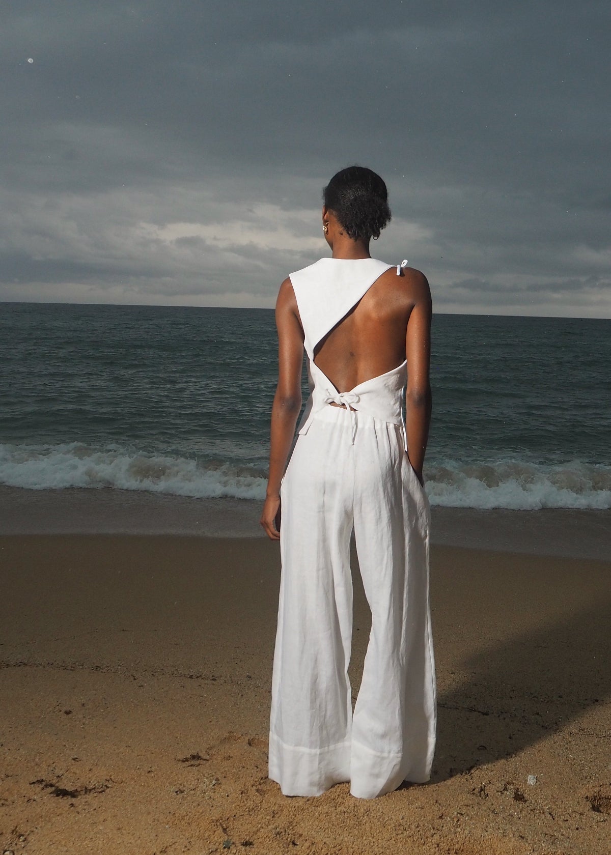Cali White Top (100% Linen)