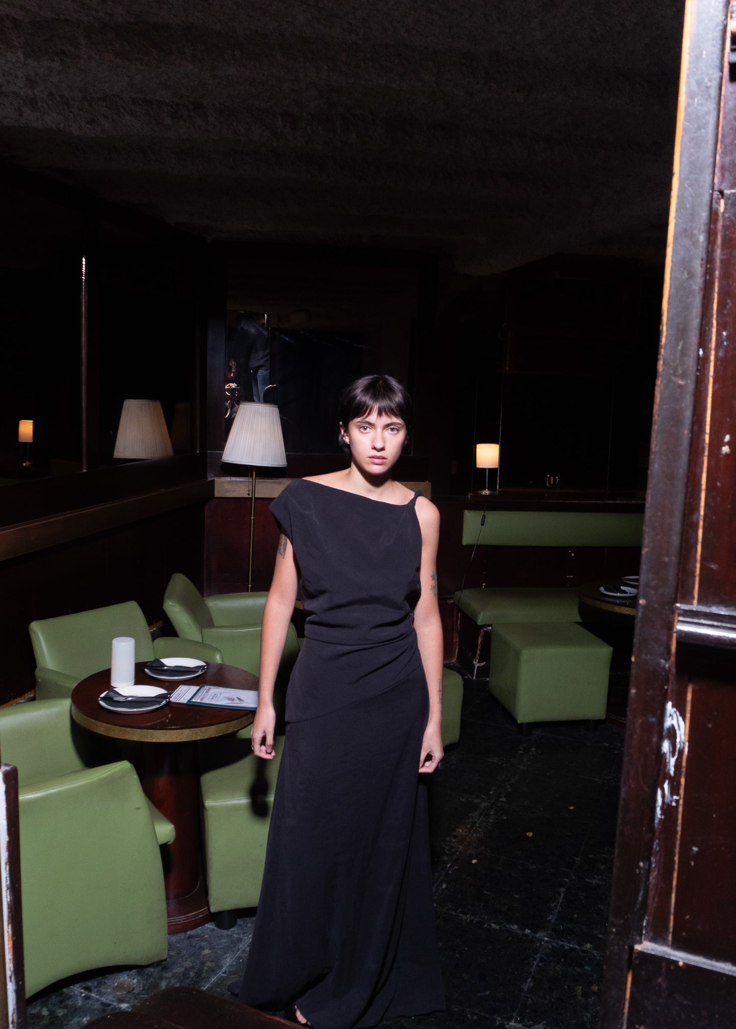 Vestido Tuin Negro 'Cupro Touch'