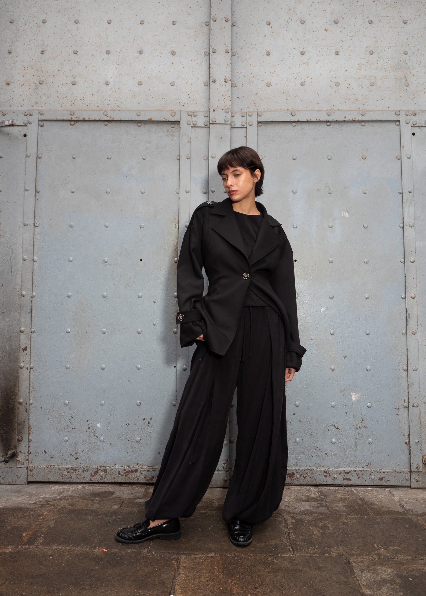 Pantalón Baki Negro 'Cupro Touch'