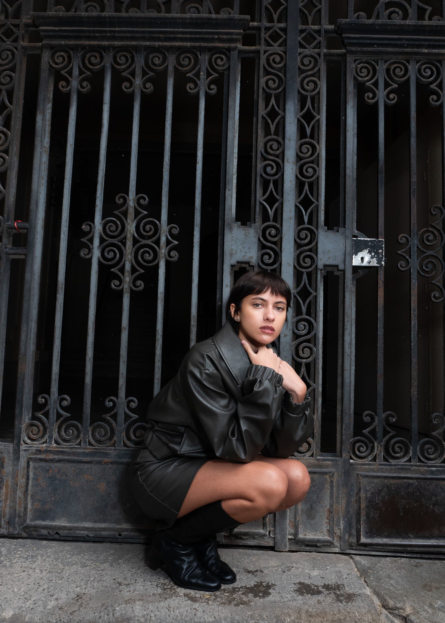 Botan Bomber Kakhi 'Vegan Leather'