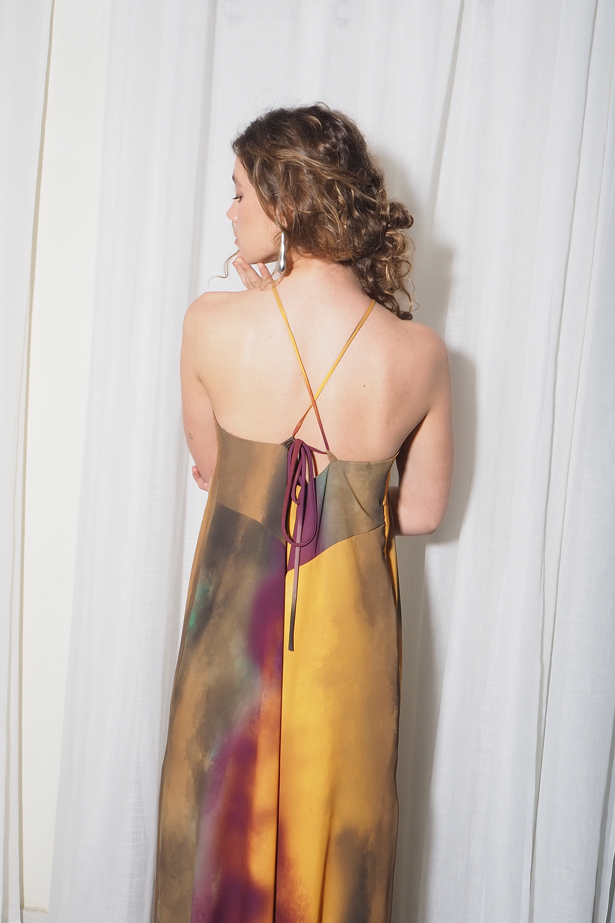 Vestido Maina D1 Mostaza