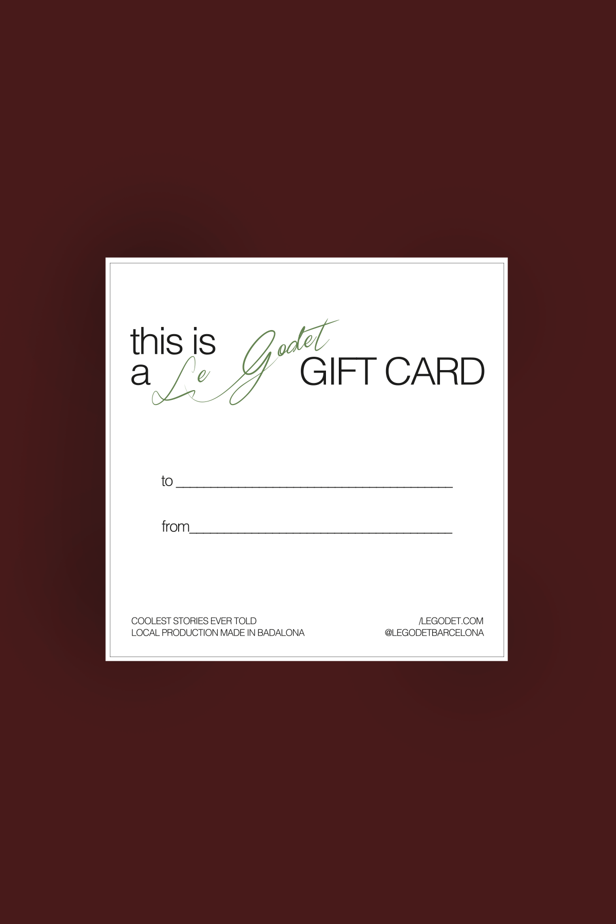 GIFT CARD