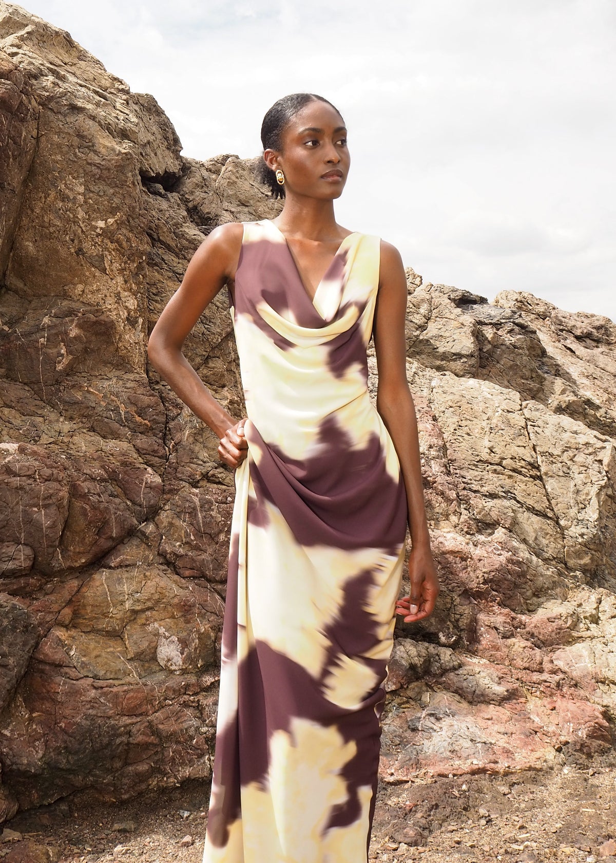 Vestido Rina Butter/Choco