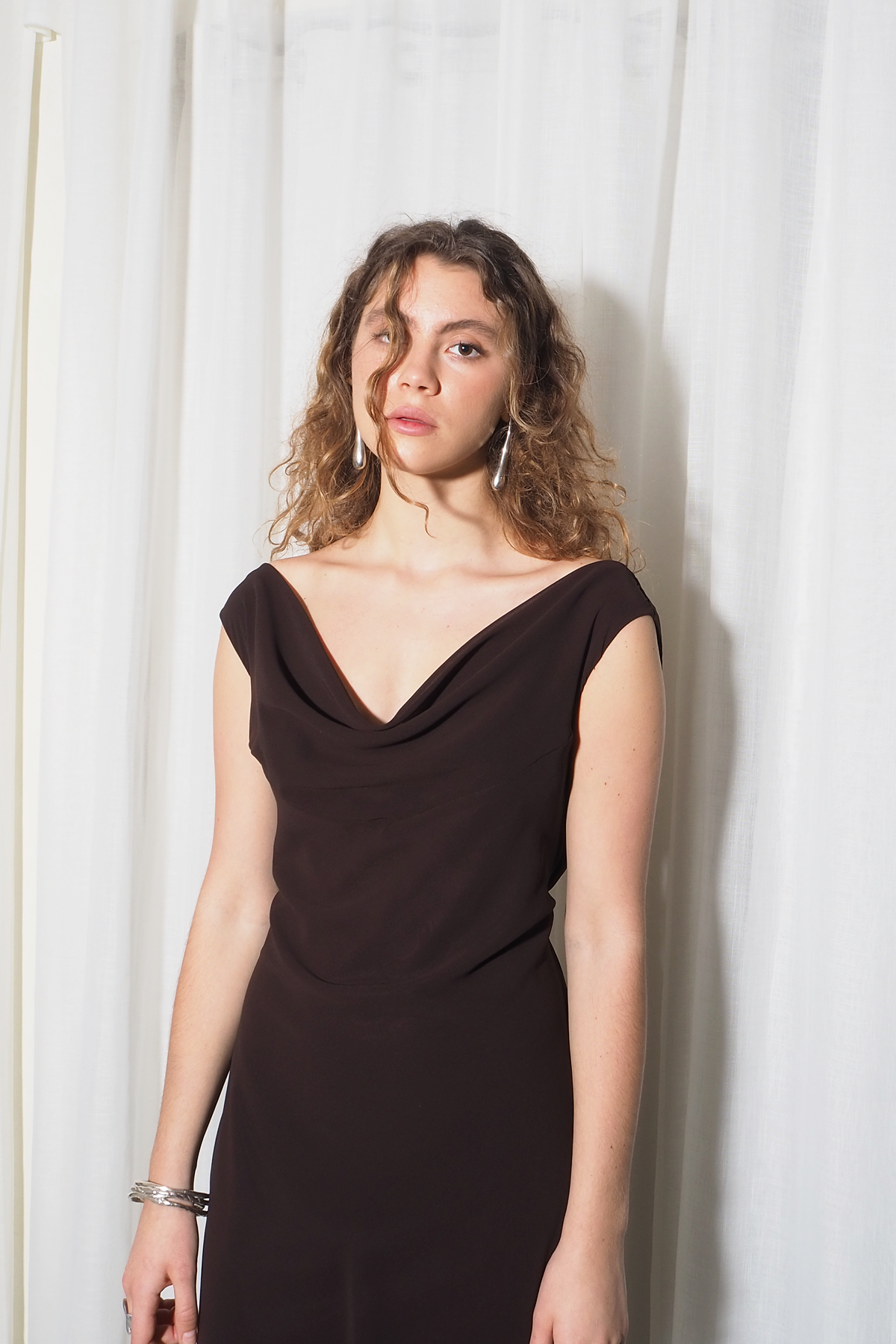Vestido Rina Choco
