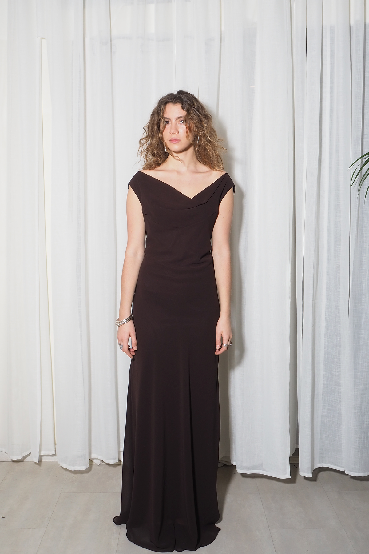 Vestido Rina Choco