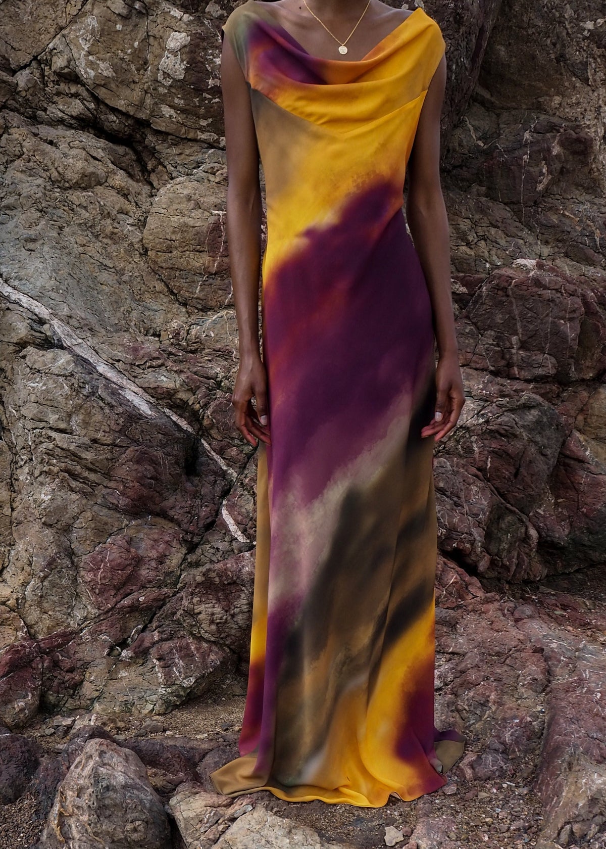Vestido Rina D2 Mostaza