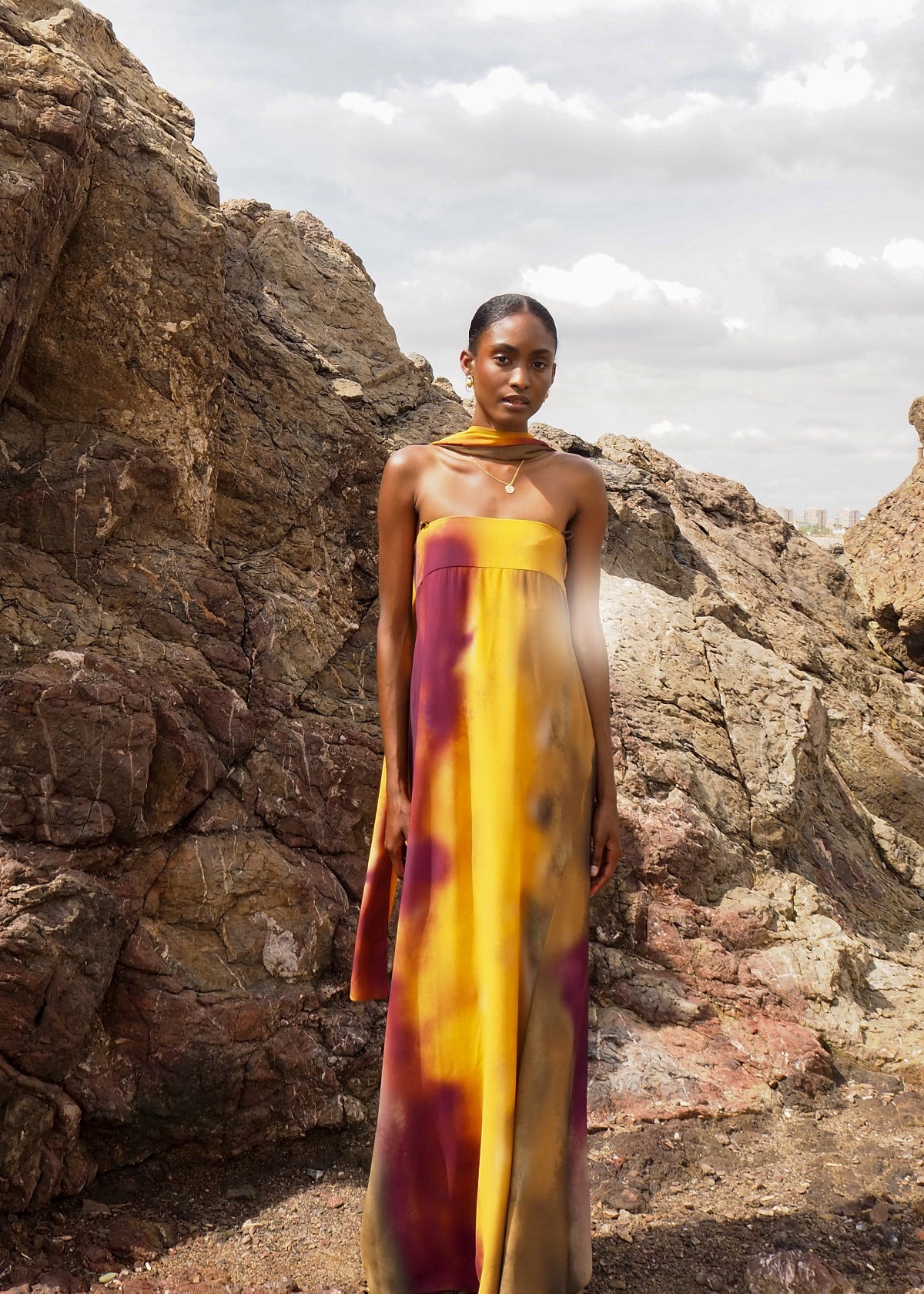 Tube Dress D1 Mustard Le Godet Barcelona Tube Dress D1 Mustard Le Godet Barcelona