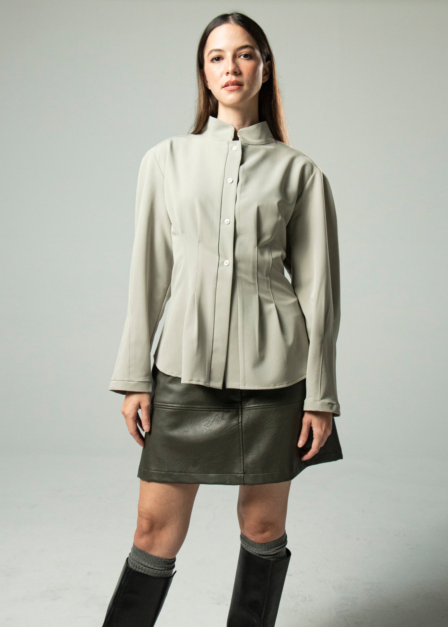 Camisa Mao Tailor Grey