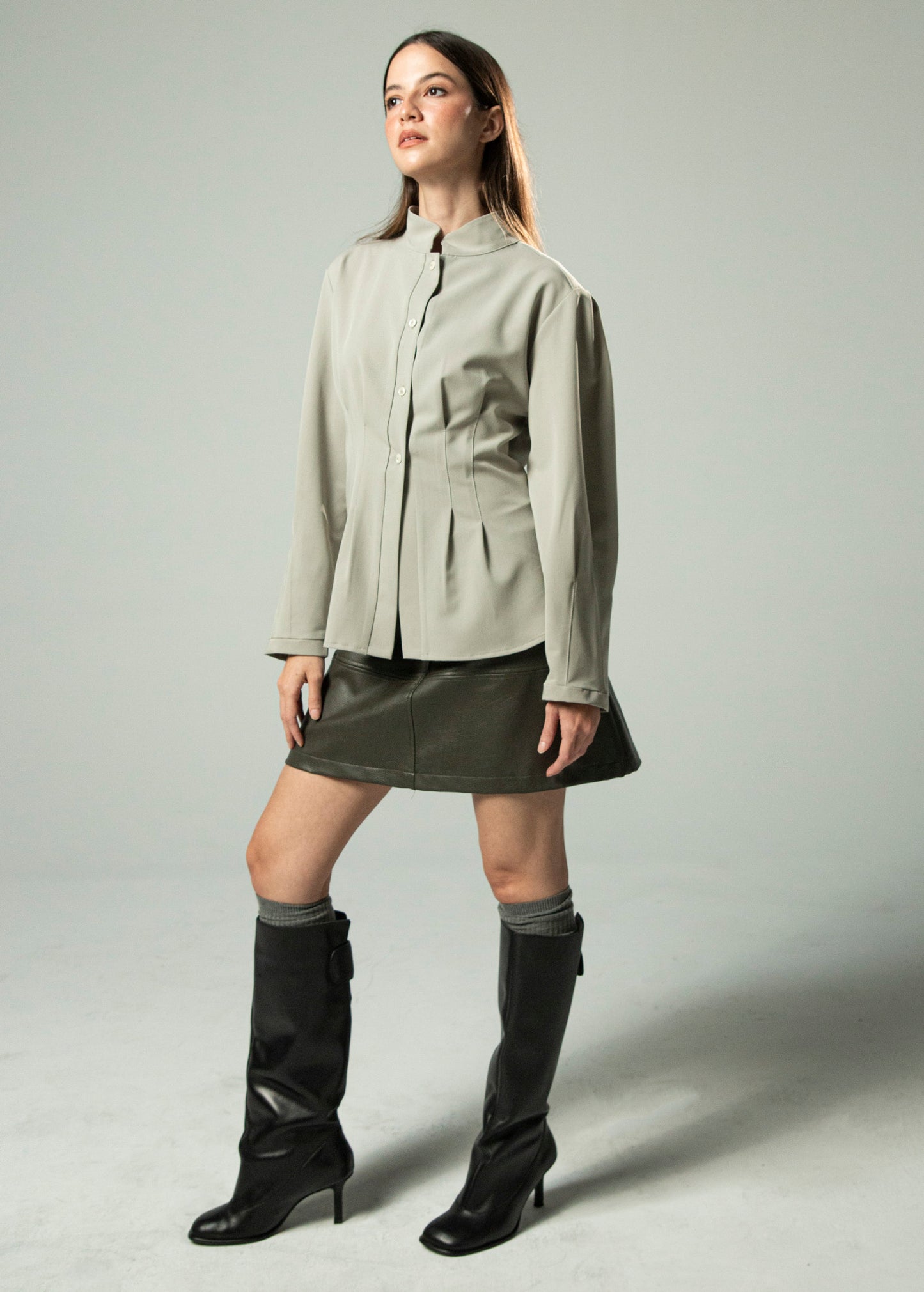 Camisa Mao Tailor Grey