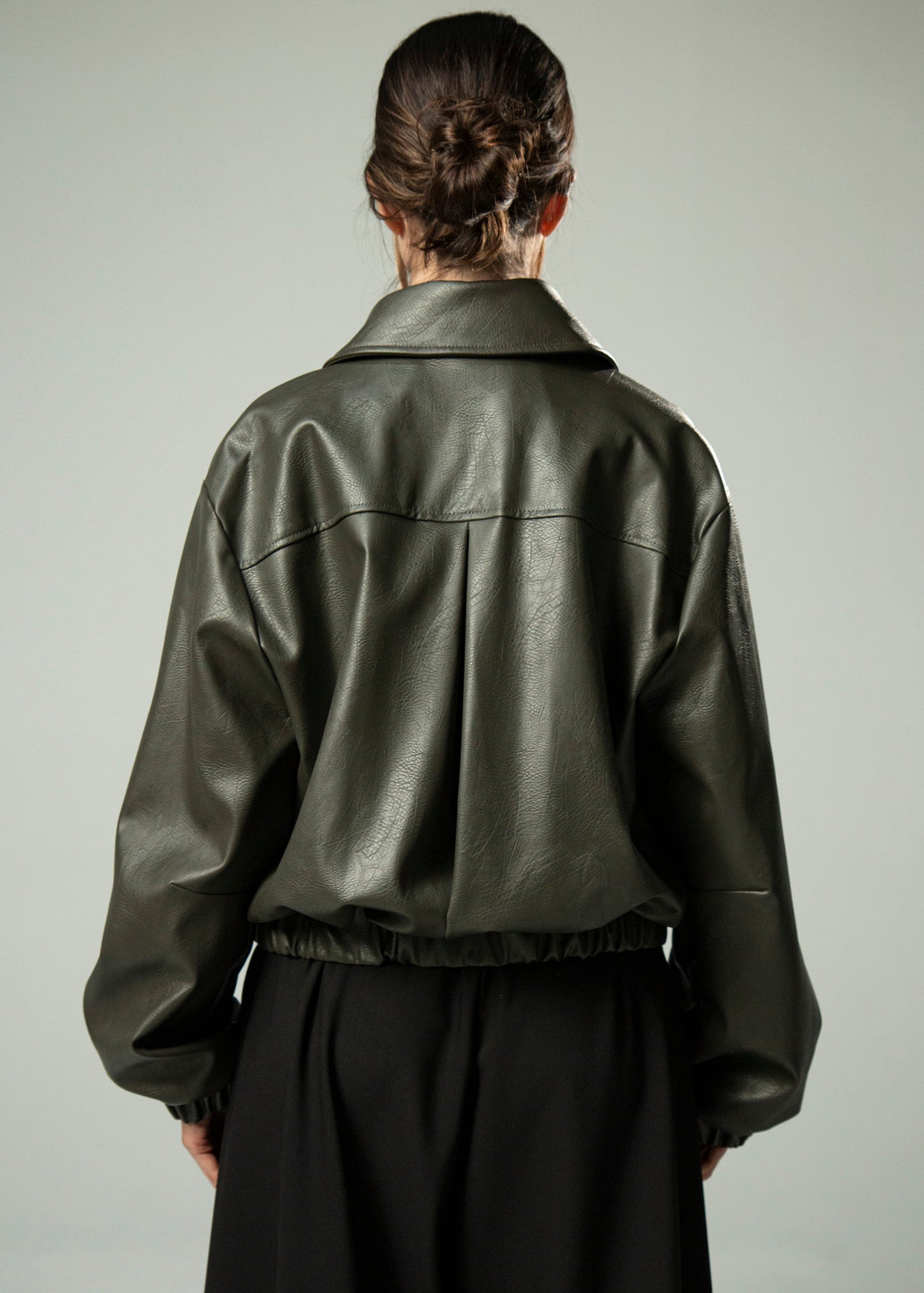 Botan Bomber Kakhi 'Vegan Leather'