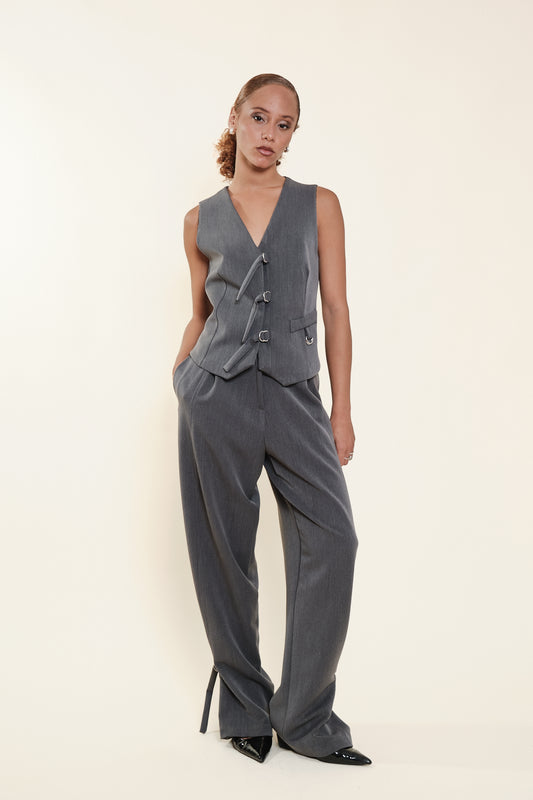 Chaleco Naoko Gris
