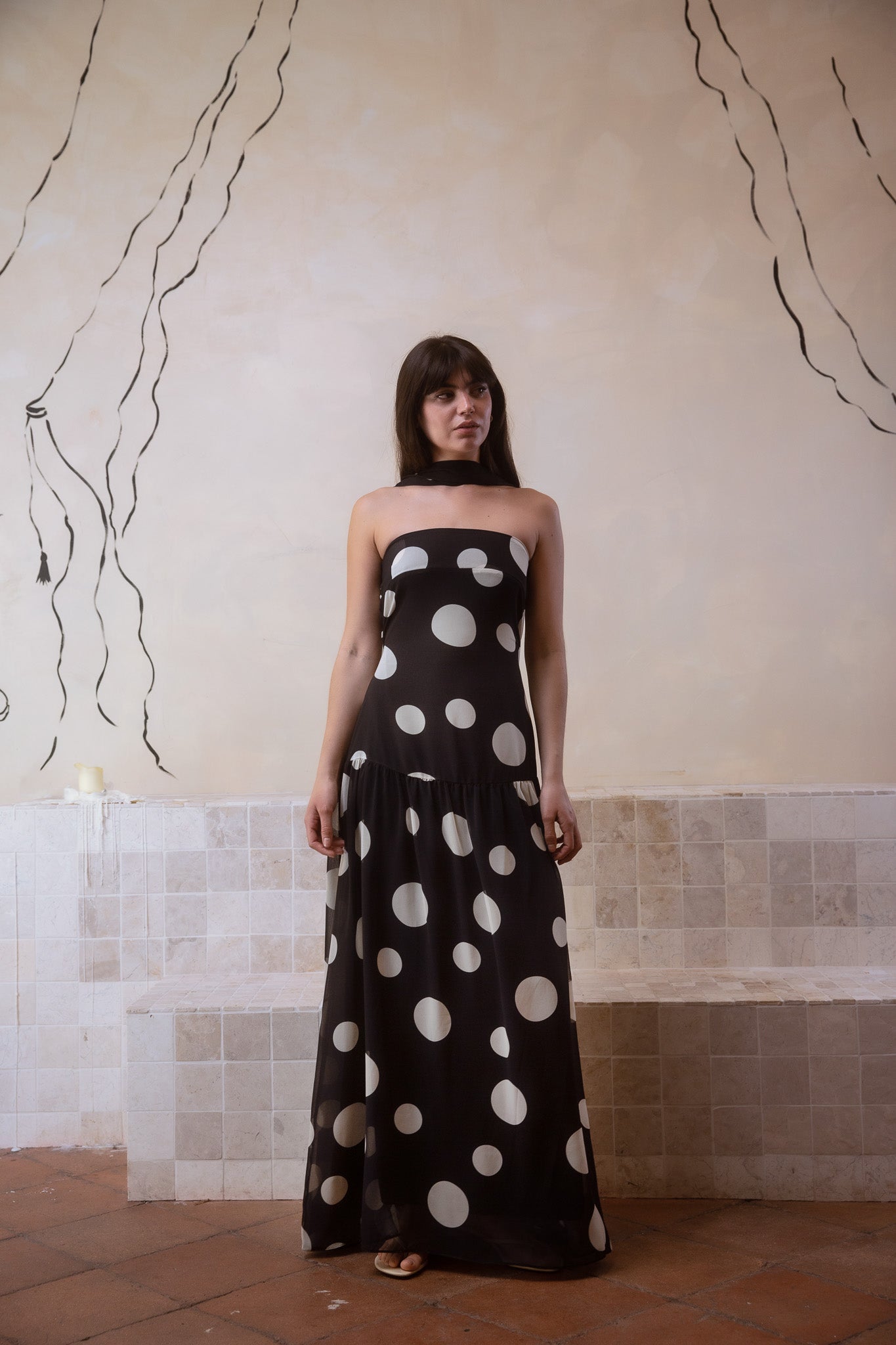 Vestido Tula Polka Black