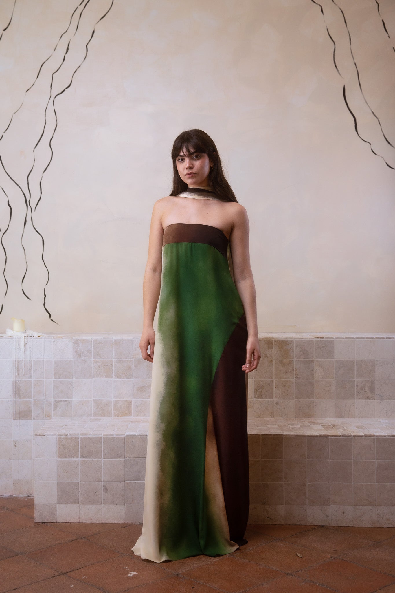 Rina D1 Mustard Dress