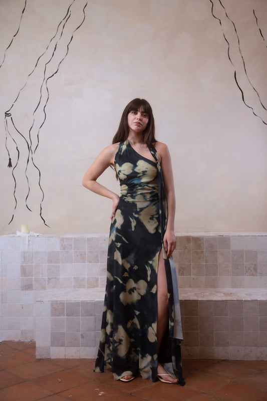 Vestido Inés Ochre Ink