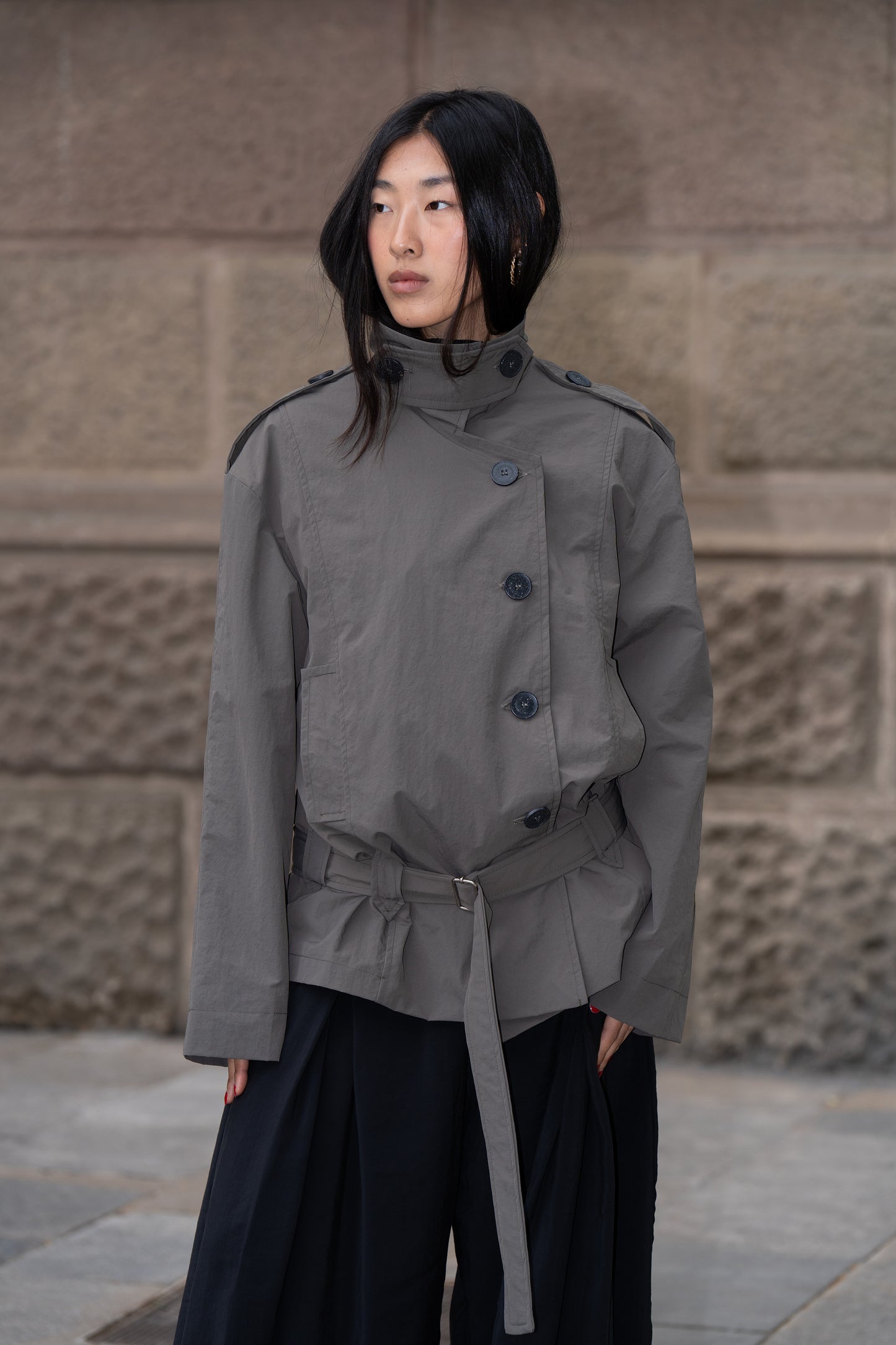 Trench Yoji Kakhi (Waterproof)