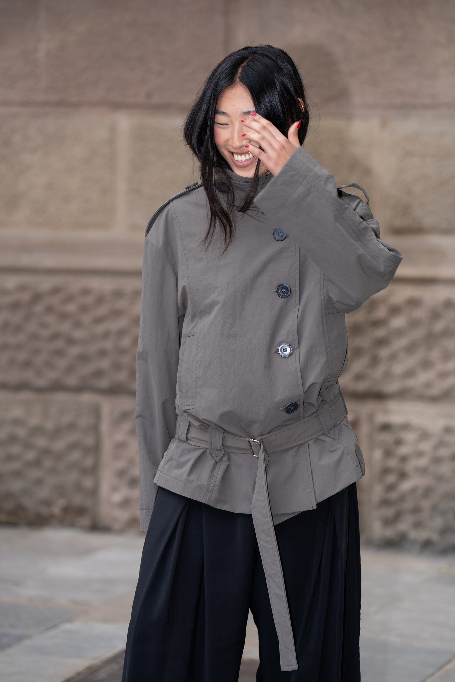 Trench Yoji Kakhi (Waterproof)
