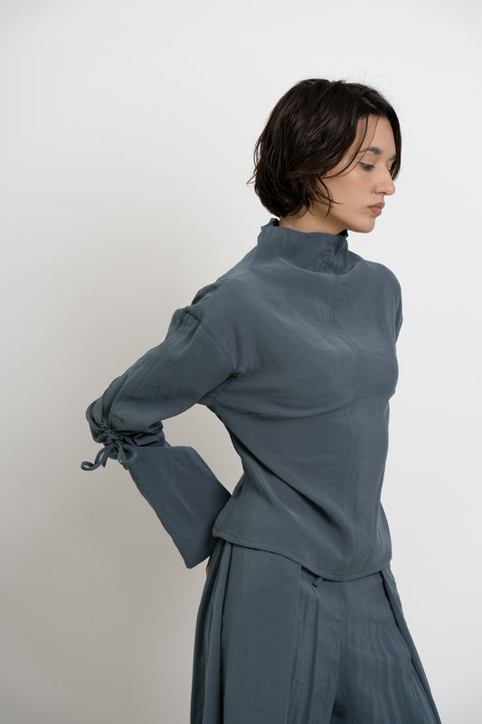 Top Gaku Gris 'Cupro Touch'