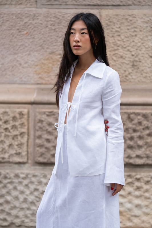 Camisa Juni Blanco (Lino 100%)