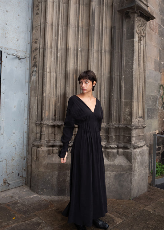 Vestido Gio Negro 'Cupro Touch'