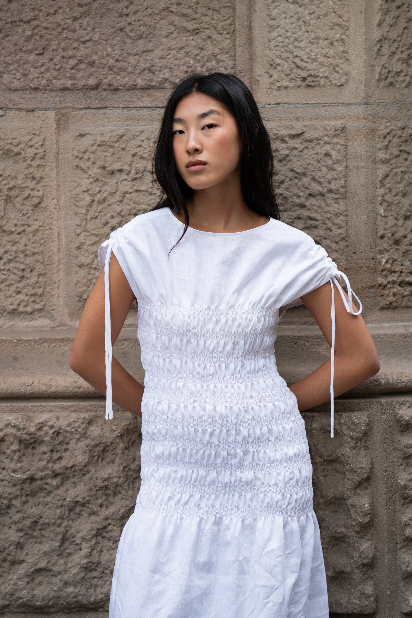 Vestido Ren Blanco (100% Lino)