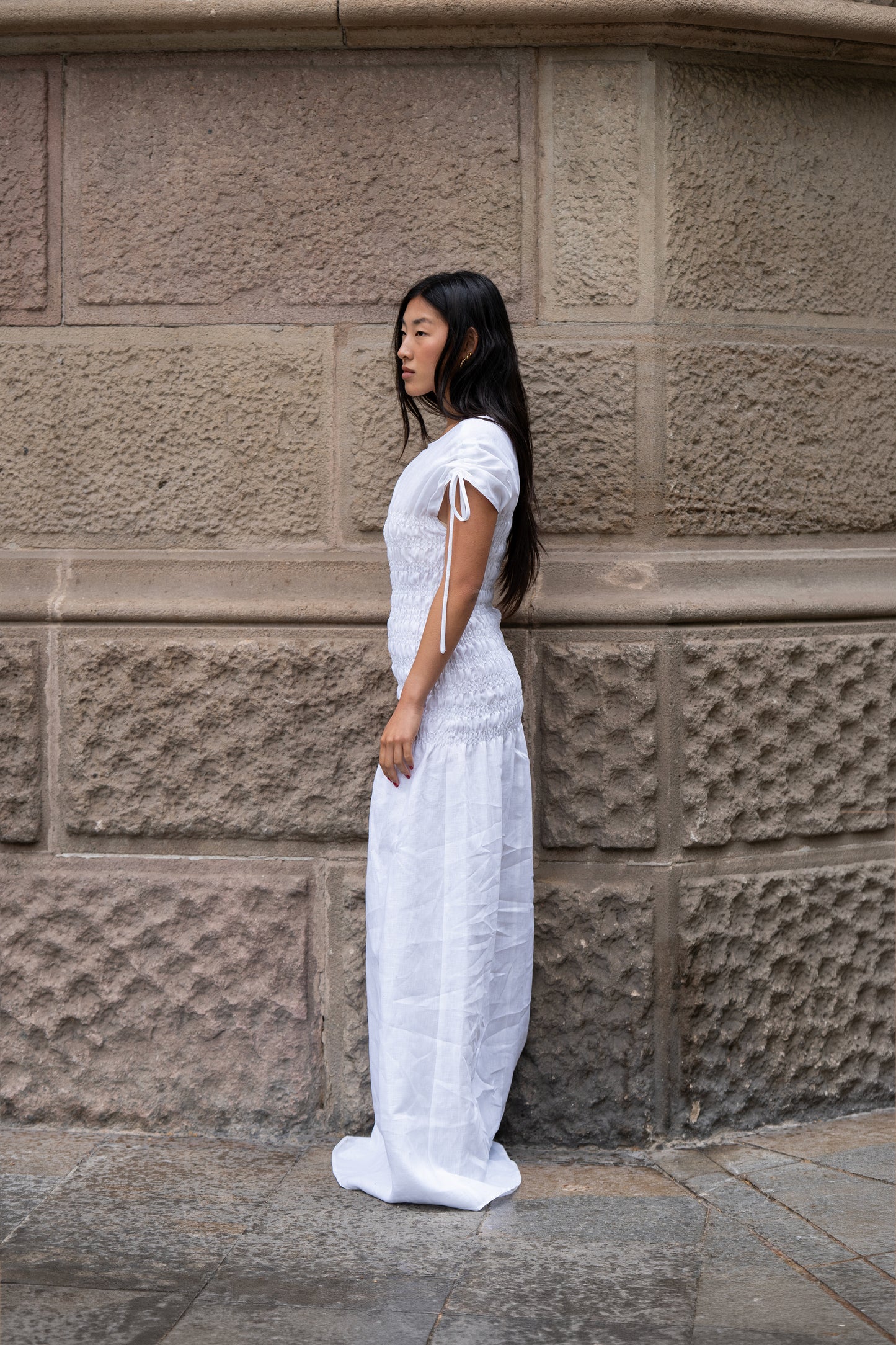 Vestido Ren Blanco (100% Lino)