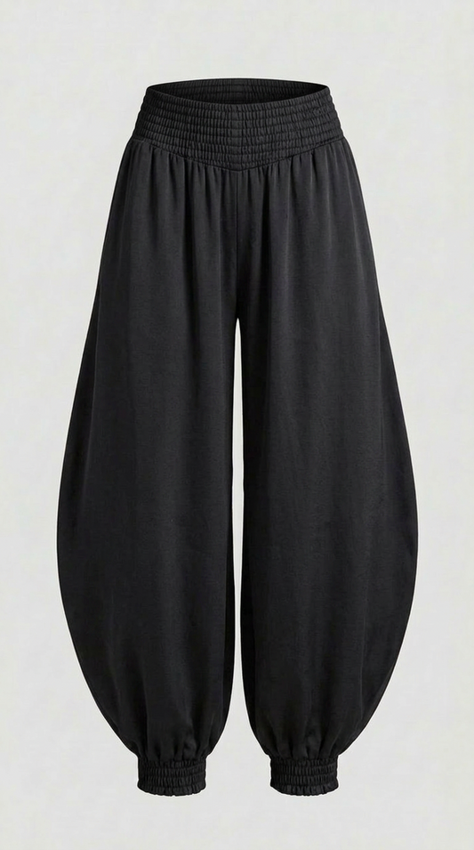 Pantalón Ren Negro 'Cupro Touch'