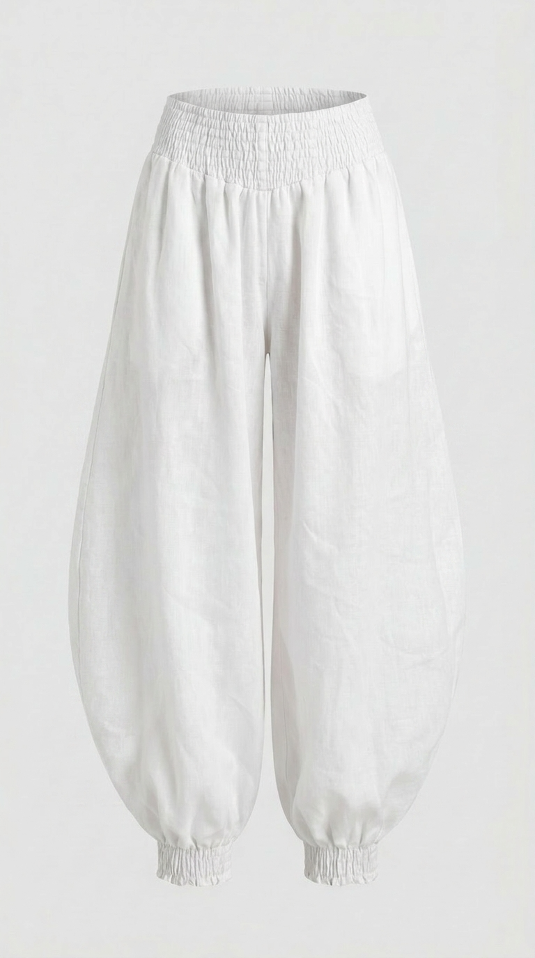 Pantalón Ren Blanco (100% Lino)