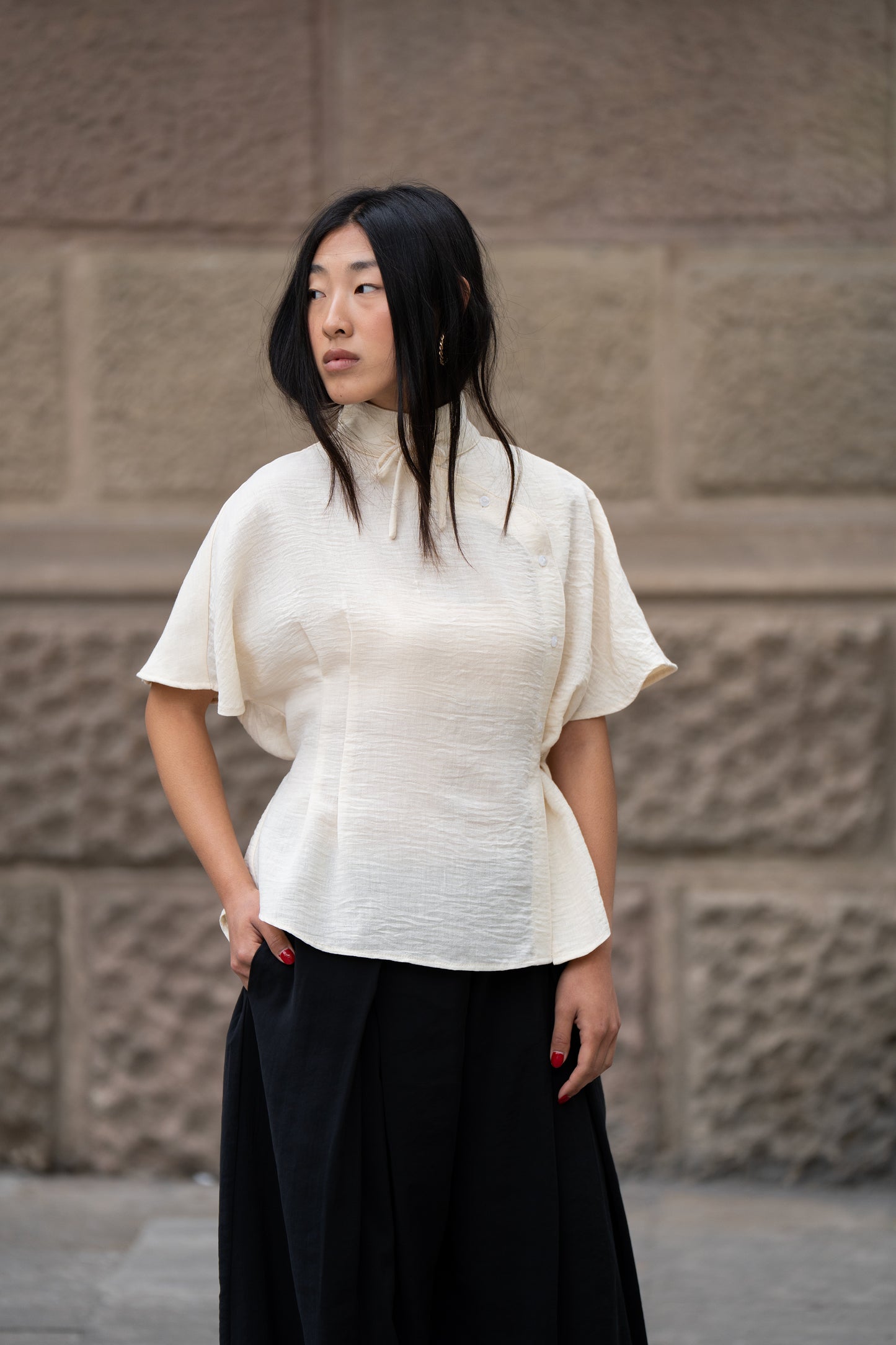 Camisa Yao Crema