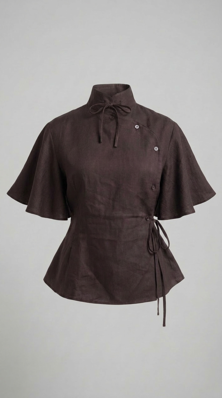 Camisa Yao Choco (100% Lino)